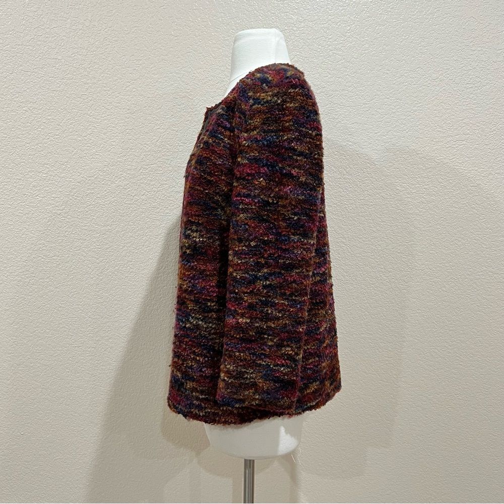 Notations Multicolor Boucle Tweed Blazer Jacket Size Large - Picture 5 of 11